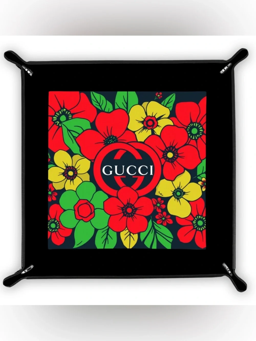HANDMADE FASHION Foldable PU Leather Accessory Tray